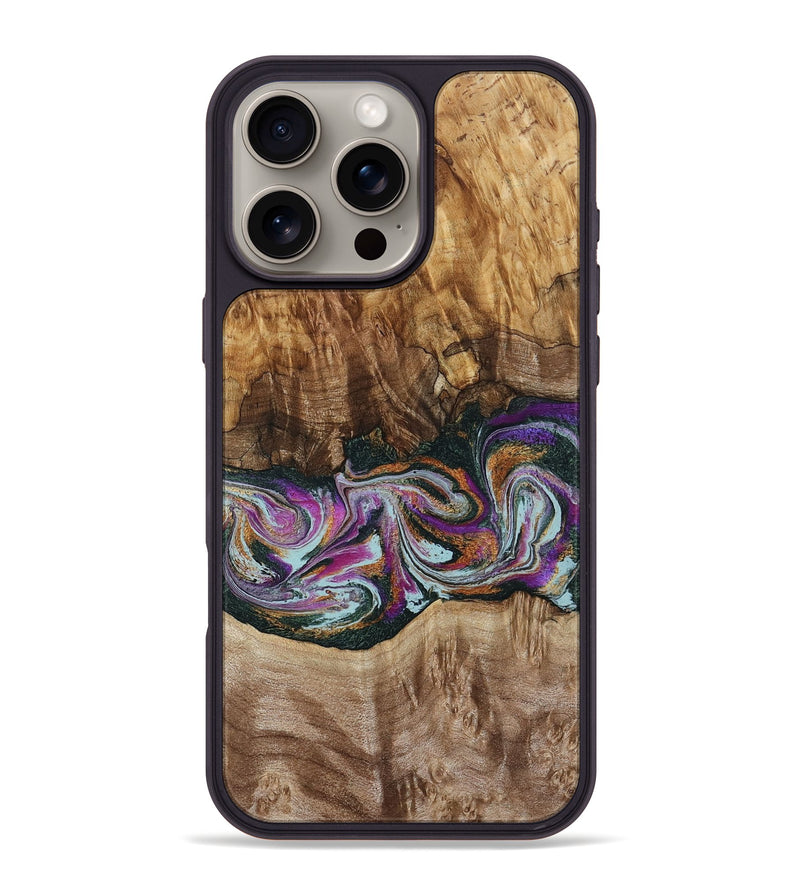 iPhone 16 Pro Max Wood Phone Case - Dorris (Green, 795091)