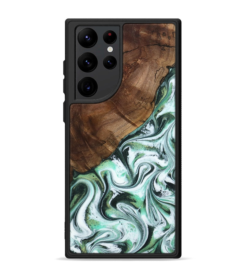 Galaxy S22 Ultra Wood Phone Case - Salma (Green, 795100)