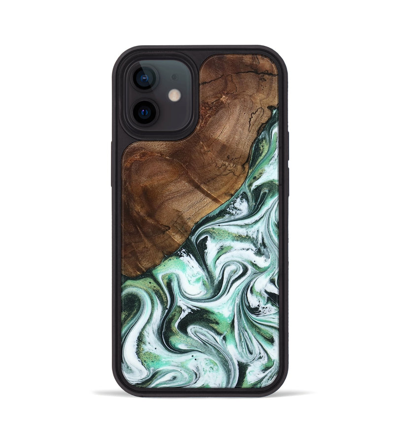 iPhone 12 Wood Phone Case - Salma (Green, 795100)