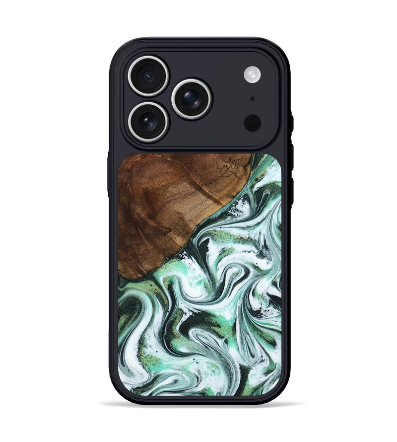 iPhone 17 Pro Wood Phone Case - Salma (Green, 795100)