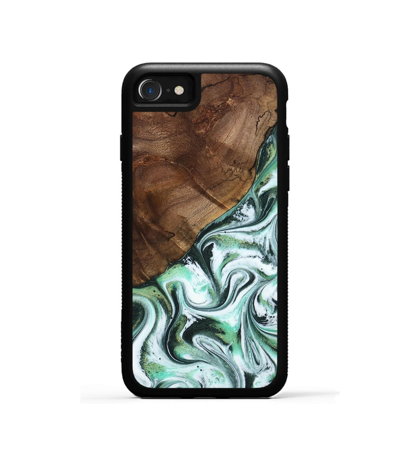 iPhone SE Wood Phone Case - Salma (Green, 795100)