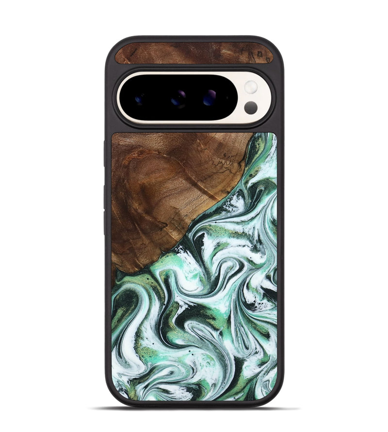 Pixel 9 Wood Phone Case - Salma (Green, 795100)