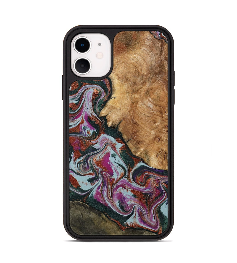 iPhone 11 Wood Phone Case - Guido (Green, 795106)
