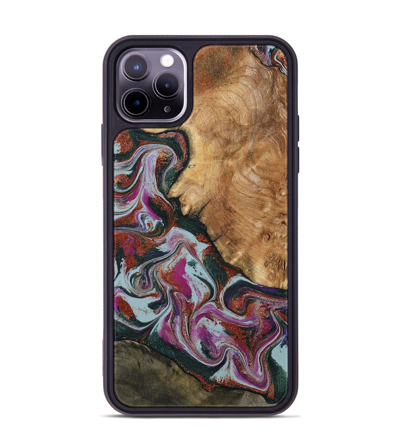 iPhone 11 Pro Max Wood Phone Case - Guido (Green, 795106)