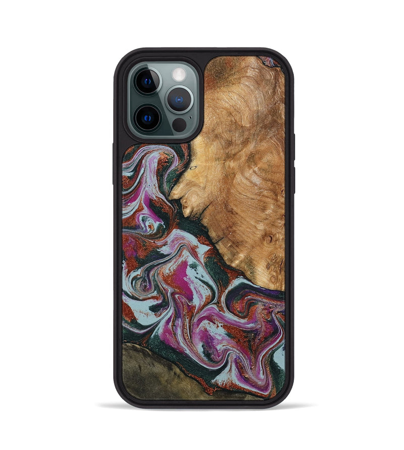 iPhone 12 Pro Wood Phone Case - Guido (Green, 795106)