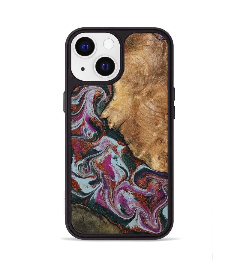 iPhone 13 Wood Phone Case - Guido (Green, 795106)