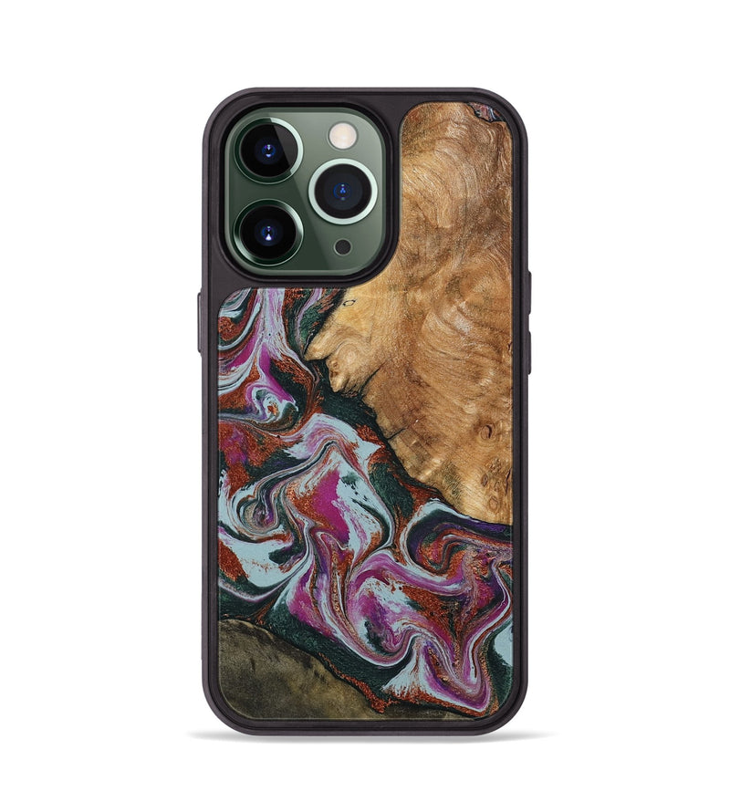 iPhone 13 Pro Wood Phone Case - Guido (Green, 795106)