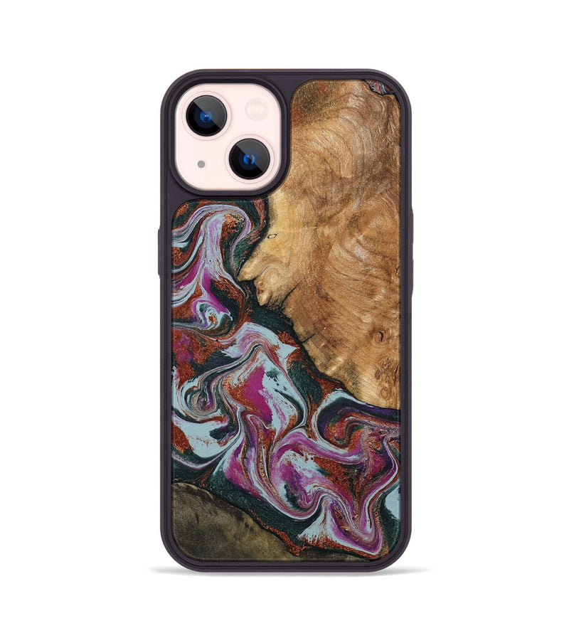 iPhone 14 Wood Phone Case - Guido (Green, 795106)