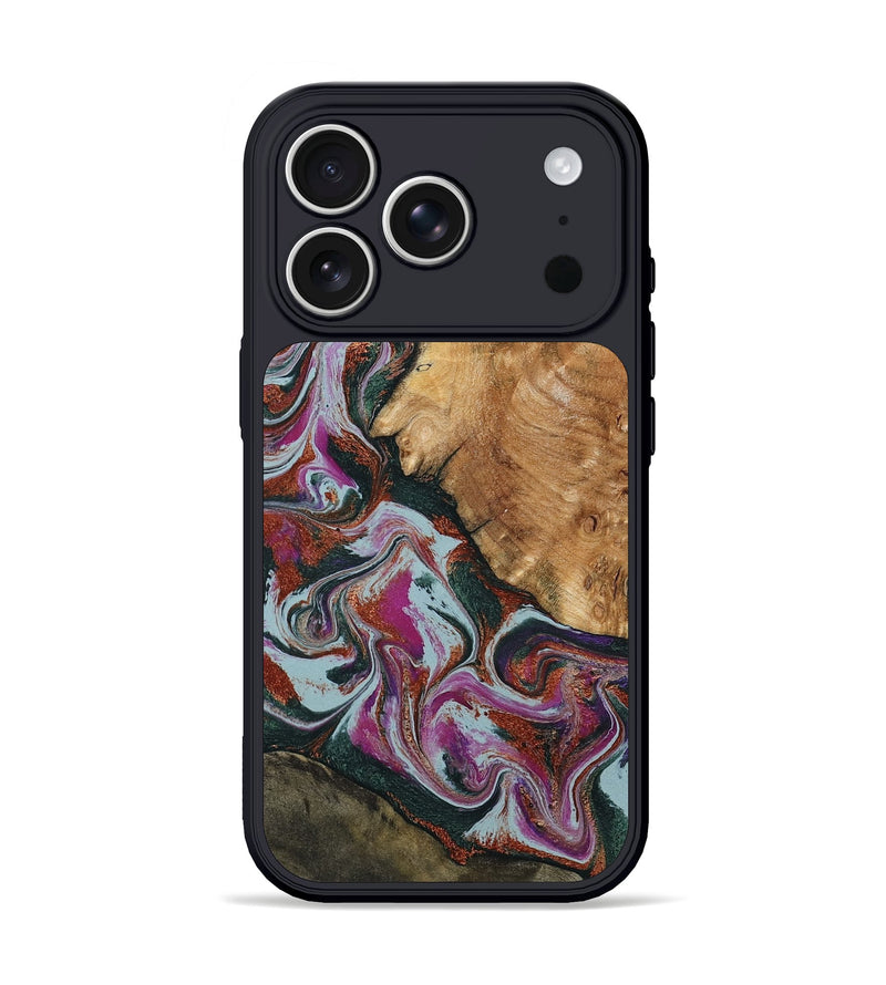 iPhone 17 Pro Wood Phone Case - Guido (Green, 795106)