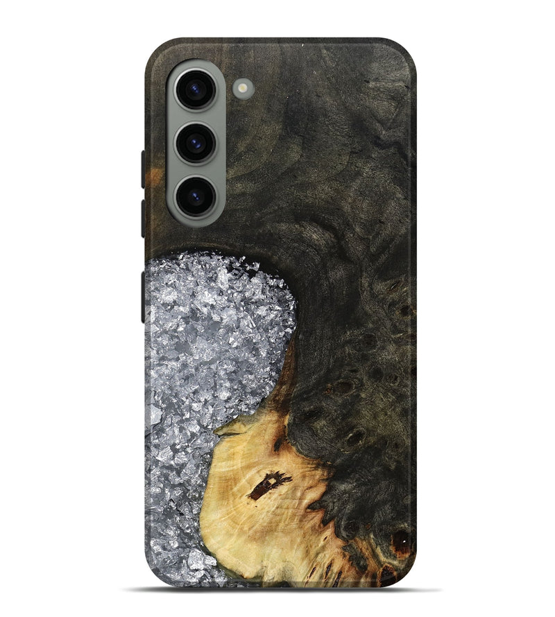 Galaxy S23 Plus Wood Live Edge Phone Case - Darcie (Black & White, 795114)