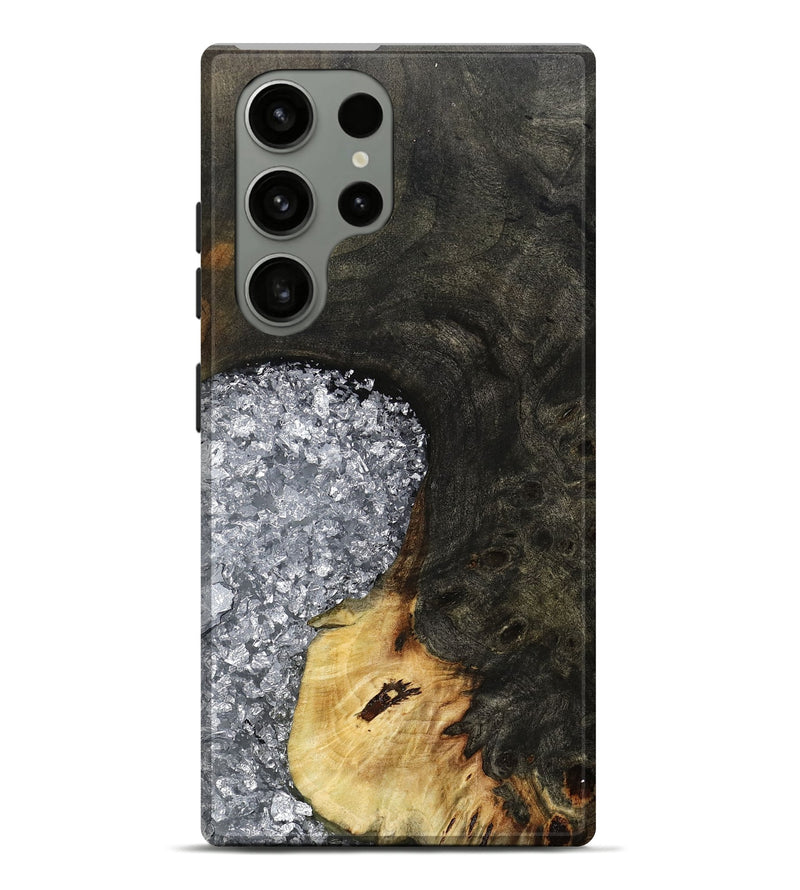 Galaxy S23 Ultra Wood Live Edge Phone Case - Darcie (Black & White, 795114)