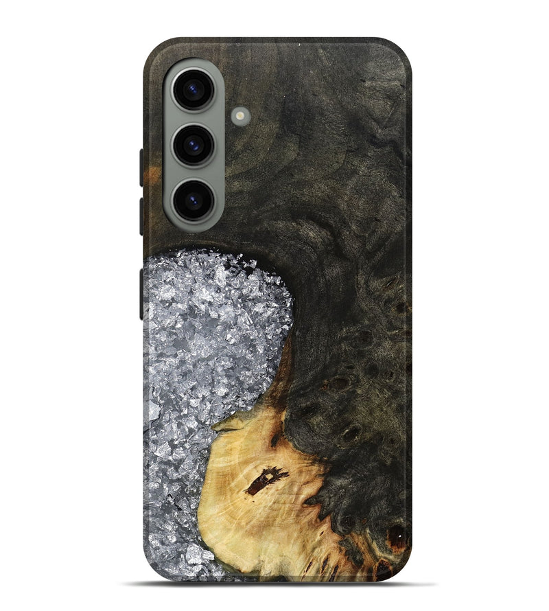 Galaxy S24 Plus Wood Live Edge Phone Case - Darcie (Black & White, 795114)