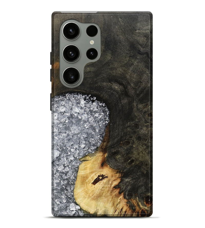 Galaxy S24 Ultra Wood Live Edge Phone Case - Darcie (Black & White, 795114)