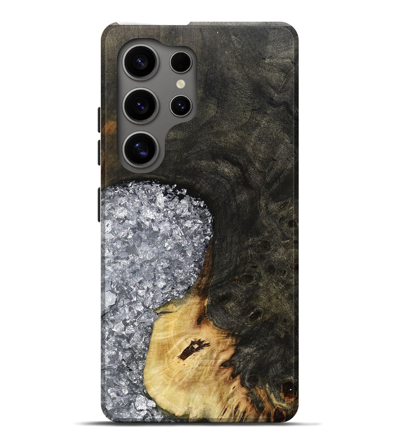 Galaxy S25 Ultra Wood Live Edge Phone Case - Darcie (Black & White, 795114)