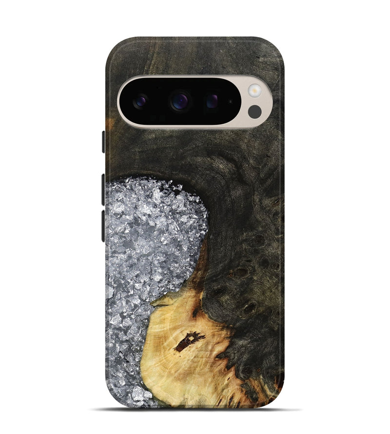 Pixel 10 Wood Live Edge Phone Case - Darcie (Black & White, 795114)