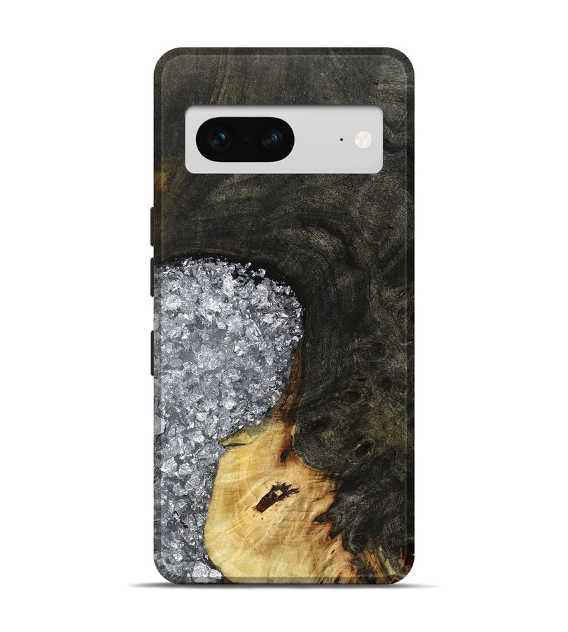 Pixel 7 Wood Live Edge Phone Case - Darcie (Black & White, 795114)