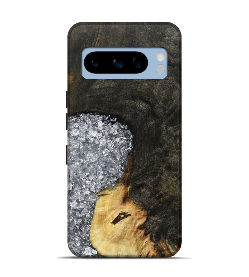 Pixel 8 Pro Wood Live Edge Phone Case - Darcie (Black & White, 795114)