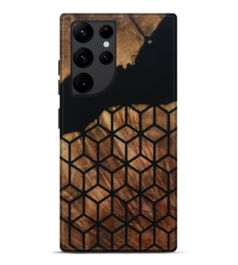 Galaxy S22 Ultra Wood Live Edge Phone Case - Sydnee (Double Dyed, 795141)