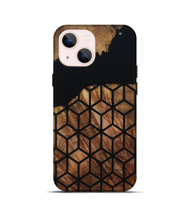 iPhone 13 mini Wood Live Edge Phone Case - Sydnee (Double Dyed, 795141)
