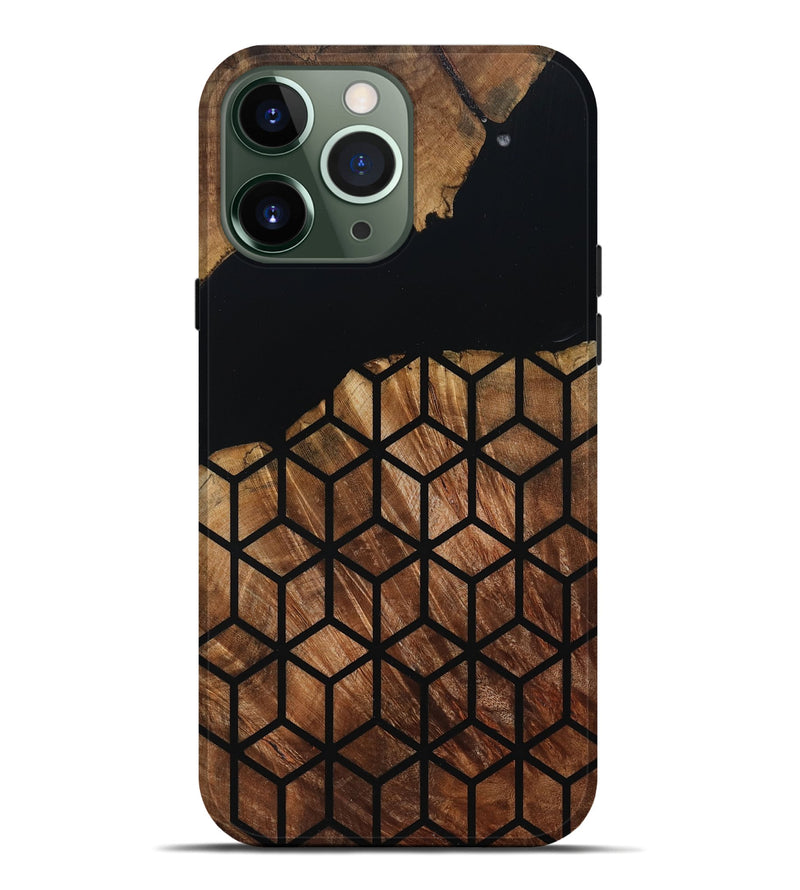 iPhone 13 Pro Max Wood Live Edge Phone Case - Sydnee (Double Dyed, 795141)