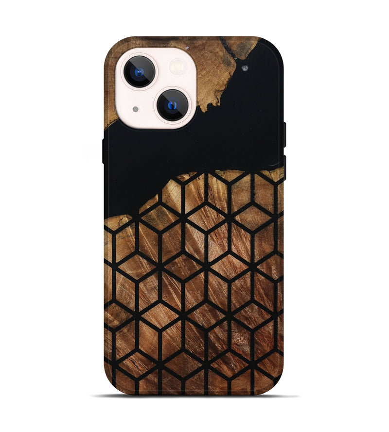 iPhone 14 Wood Live Edge Phone Case - Sydnee (Double Dyed, 795141)