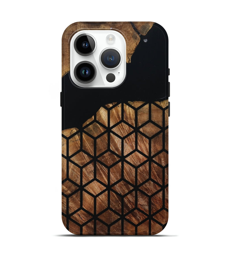 iPhone 15 Pro Wood Live Edge Phone Case - Sydnee (Double Dyed, 795141)