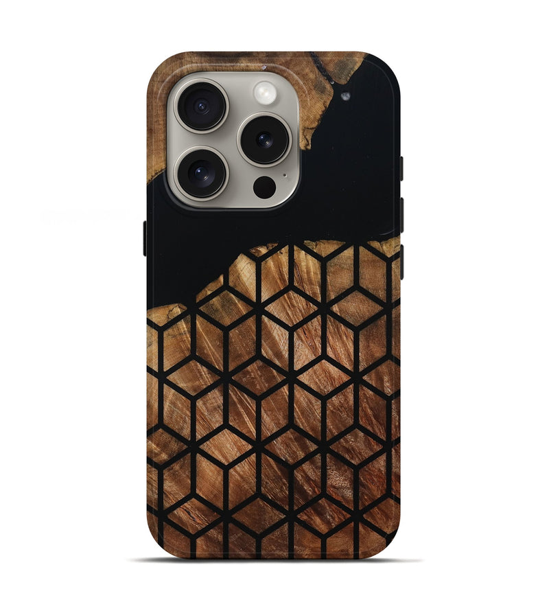iPhone 16 Pro Wood Live Edge Phone Case - Sydnee (Double Dyed, 795141)