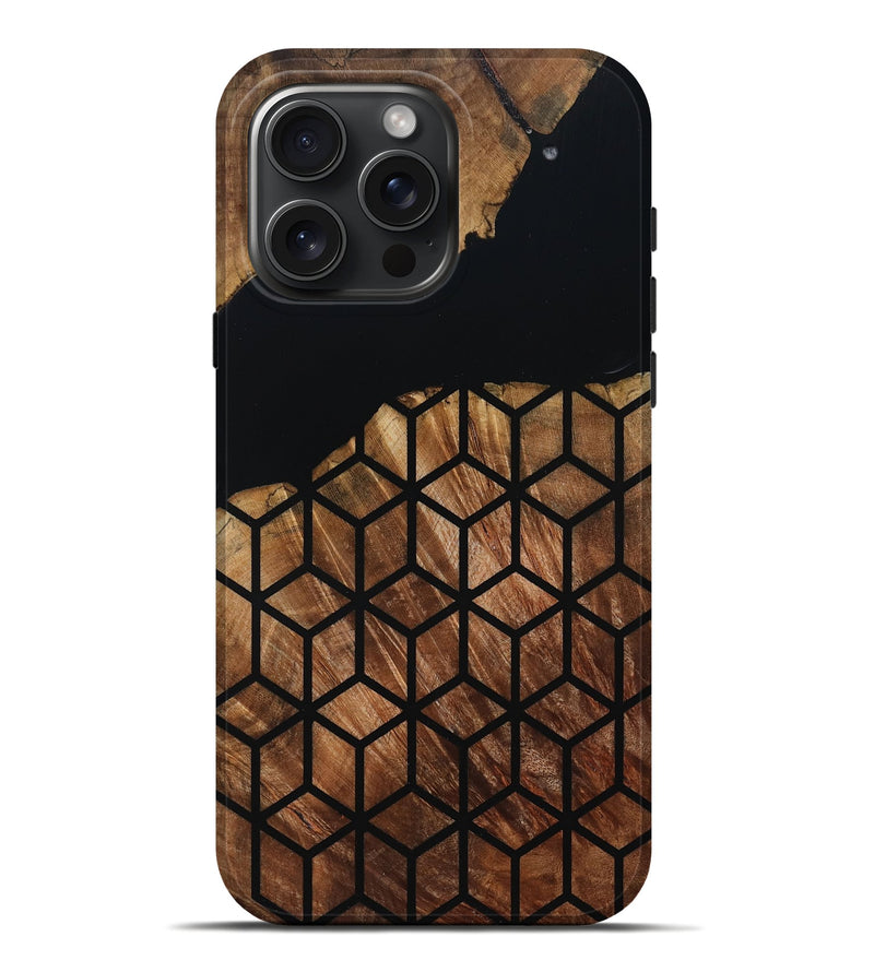 iPhone 16 Pro Max Wood Live Edge Phone Case - Sydnee (Double Dyed, 795141)