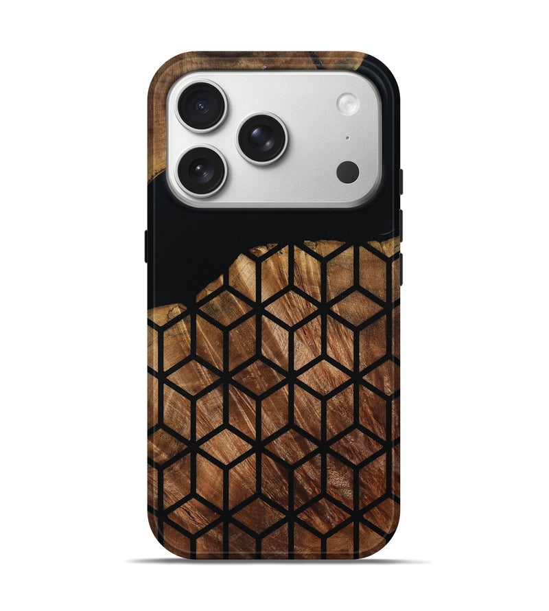 iPhone 17 Pro Wood Live Edge Phone Case - Sydnee (Double Dyed, 795141)
