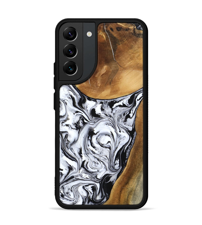 Galaxy S22 Plus Wood Phone Case - Geri (Black & White, 795235)