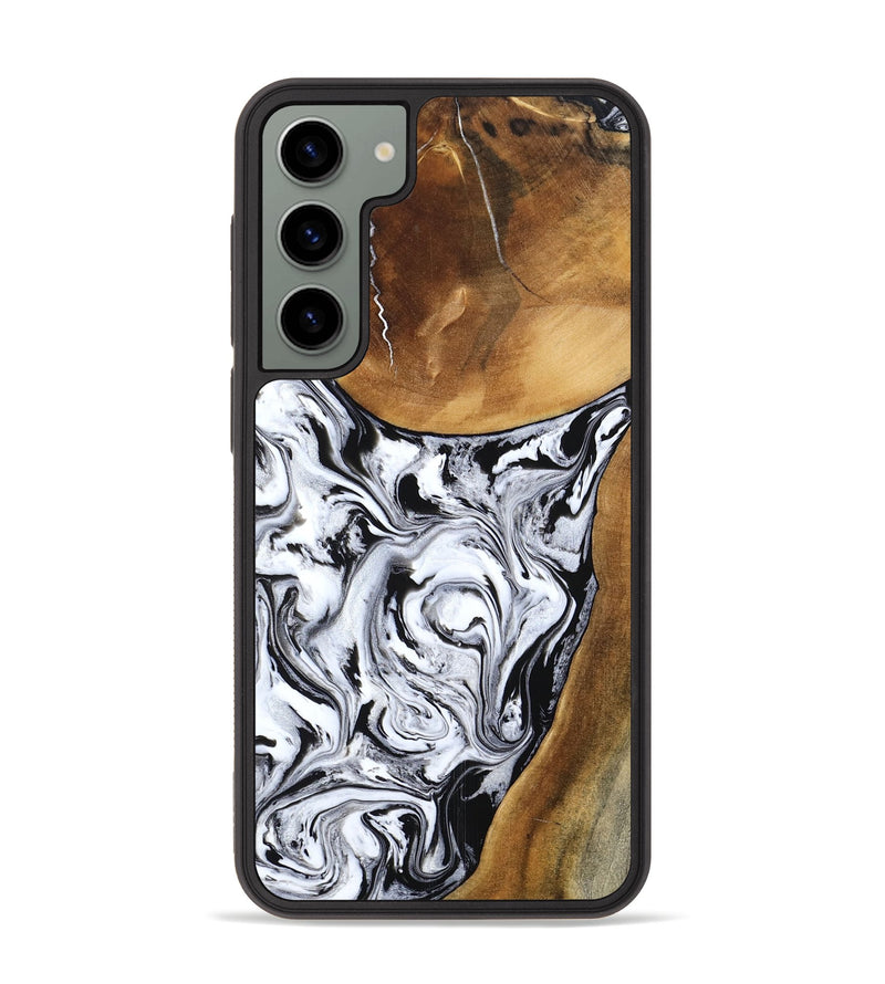 Galaxy S23 Plus Wood Phone Case - Geri (Black & White, 795235)