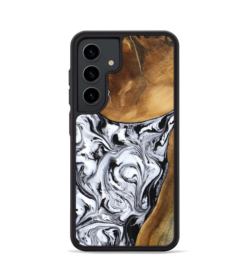Galaxy S24 Wood Phone Case - Geri (Black & White, 795235)