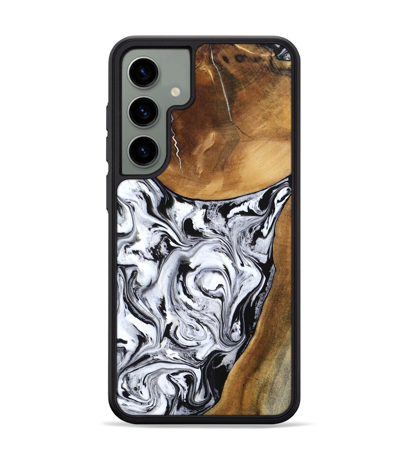 Galaxy S24 Plus Wood Phone Case - Geri (Black & White, 795235)