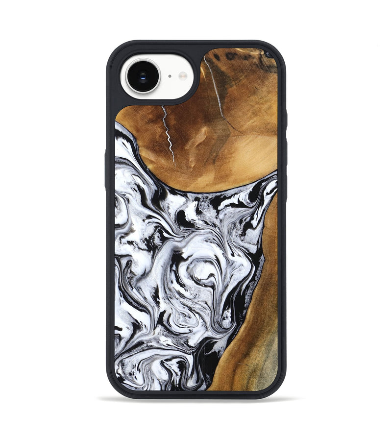 iPhone 16e Wood Phone Case - Geri (Black & White, 795235)