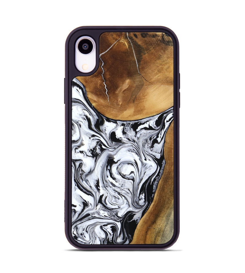 iPhone Xr Wood Phone Case - Geri (Black & White, 795235)