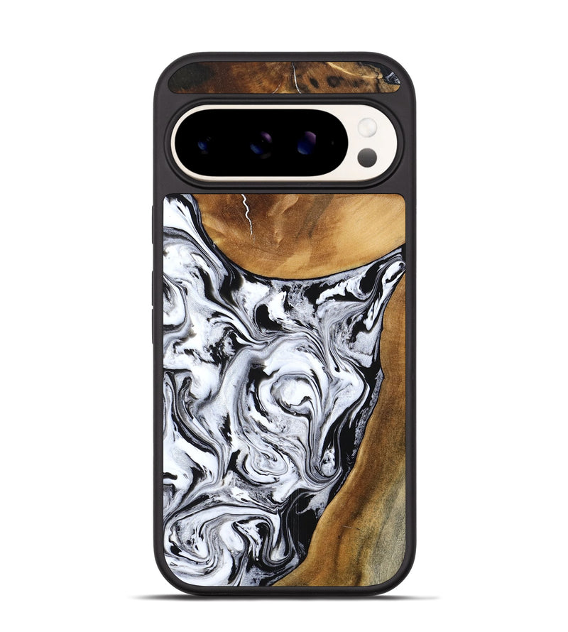 Pixel 9 Wood Phone Case - Geri (Black & White, 795235)