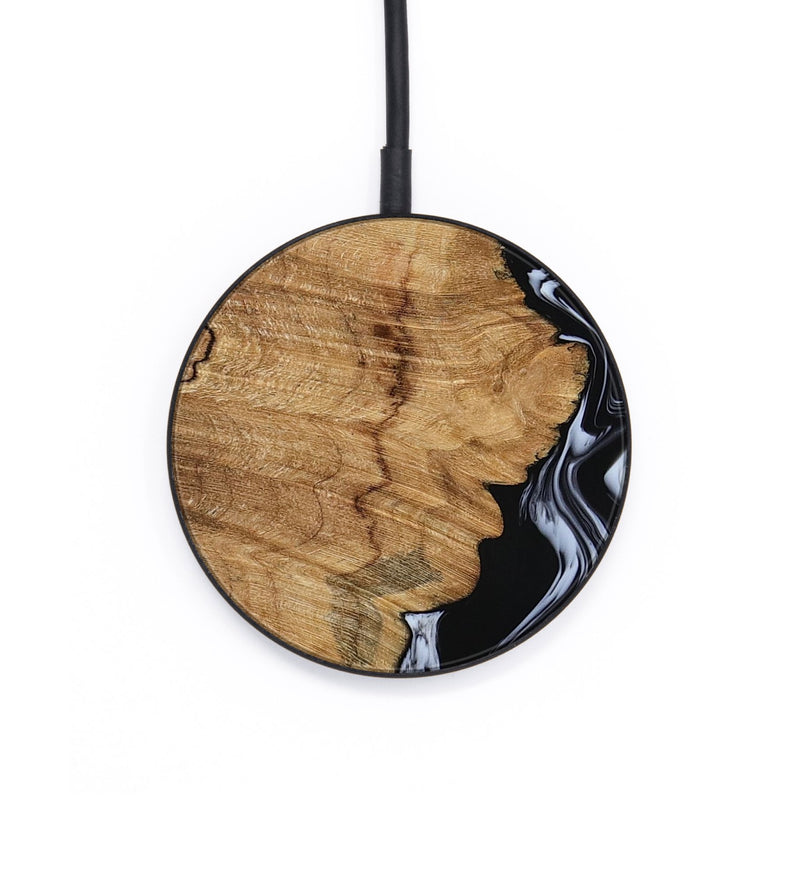 Circle Wood Wireless Charger - Buster (Black & White, 795272)