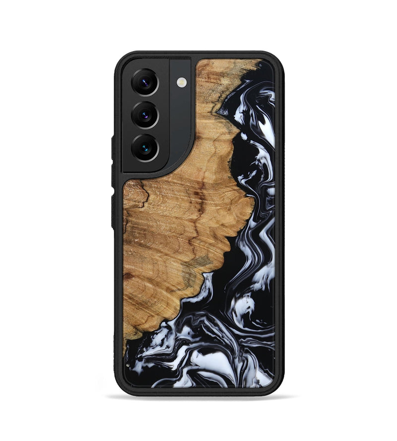 Galaxy S22 Wood Phone Case - Buster (Black & White, 795272)