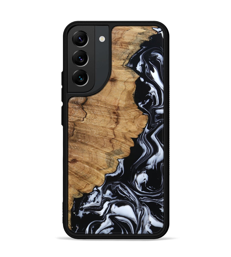 Galaxy S22 Plus Wood Phone Case - Buster (Black & White, 795272)