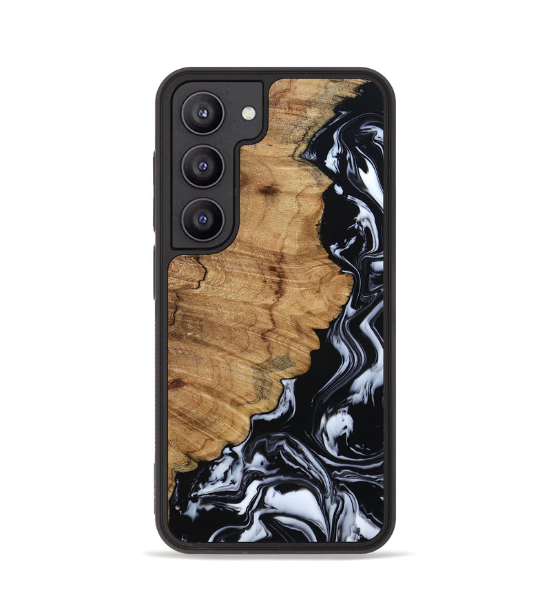 Galaxy S23 Wood Phone Case - Buster (Black & White, 795272)