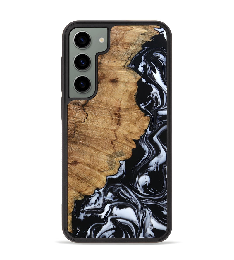 Galaxy S23 Plus Wood Phone Case - Buster (Black & White, 795272)