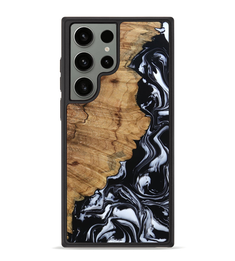 Galaxy S23 Ultra Wood Phone Case - Buster (Black & White, 795272)