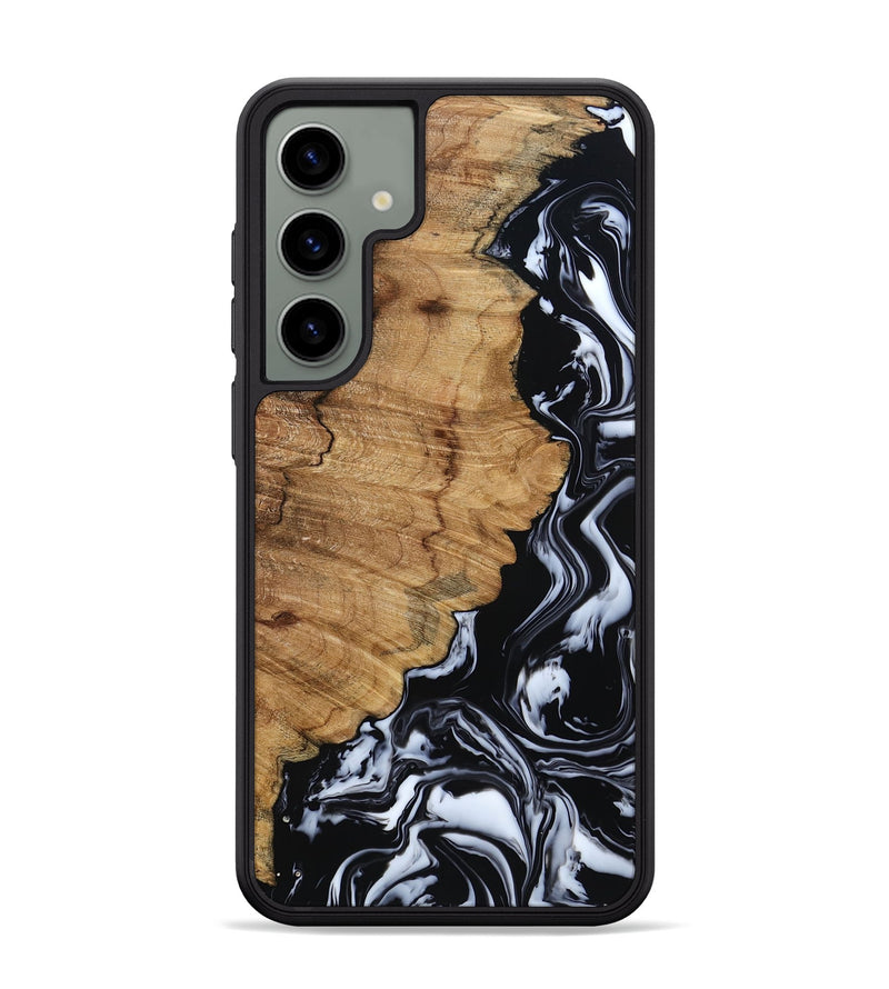 Galaxy S24 Plus Wood Phone Case - Buster (Black & White, 795272)