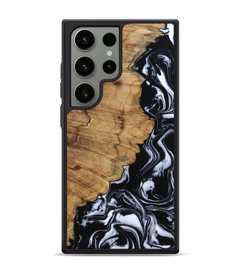 Galaxy S24 Ultra Wood Phone Case - Buster (Black & White, 795272)