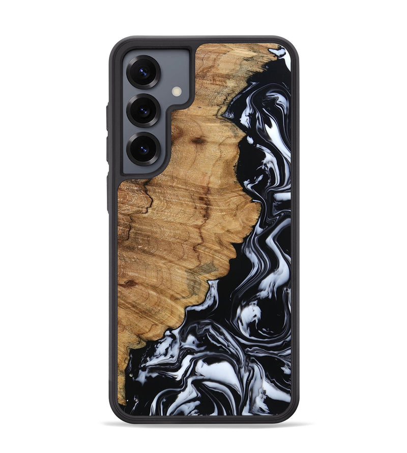 Galaxy S25 Plus Wood Phone Case - Buster (Black & White, 795272)