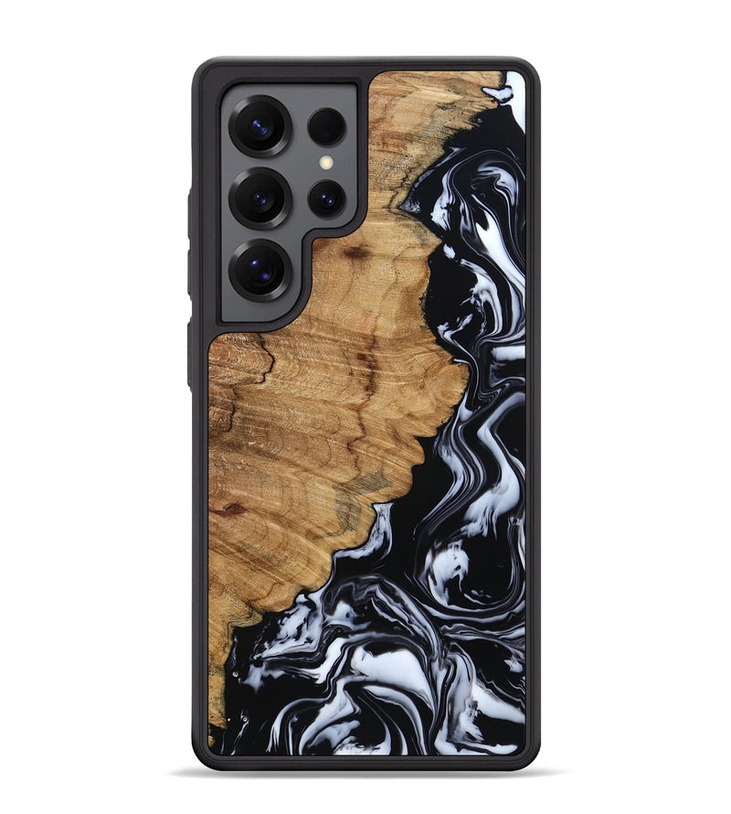 Galaxy S25 Ultra Wood Phone Case - Buster (Black & White, 795272)