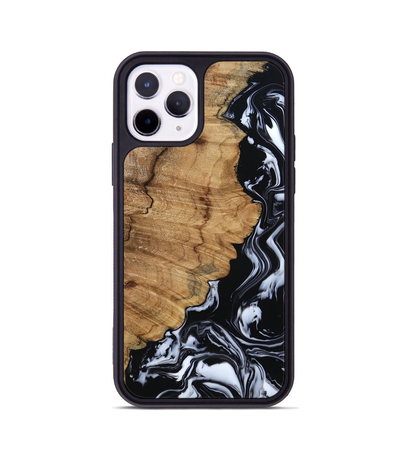 iPhone 11 Pro Wood Phone Case - Buster (Black & White, 795272)