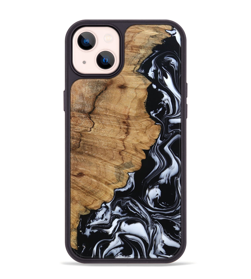 iPhone 14 Plus Wood Phone Case - Buster (Black & White, 795272)