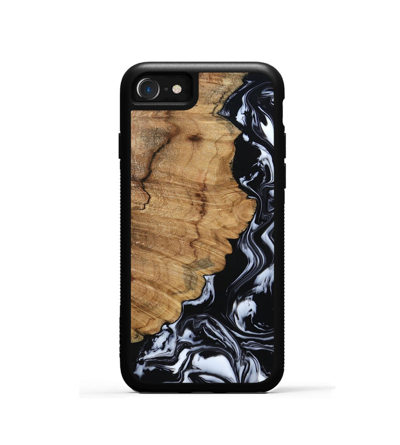 iPhone SE Wood Phone Case - Buster (Black & White, 795272)