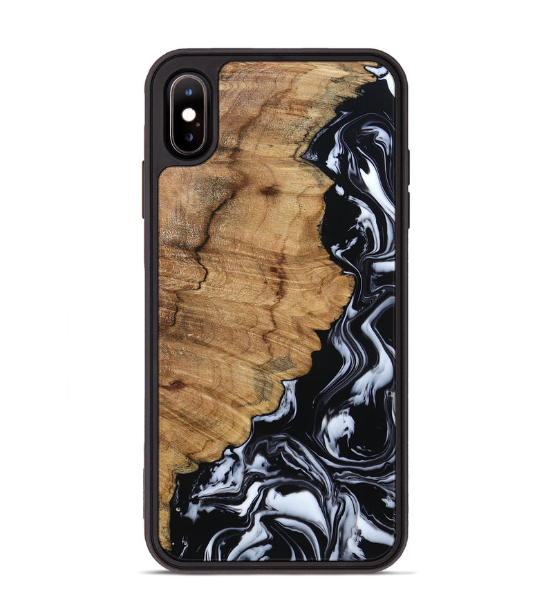 iPhone Xs Max Wood Phone Case - Buster (Black & White, 795272)